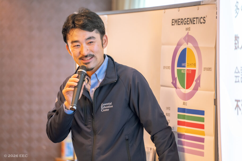 体験型研修の本質を語るEEC代表取締役・田中翔紘。